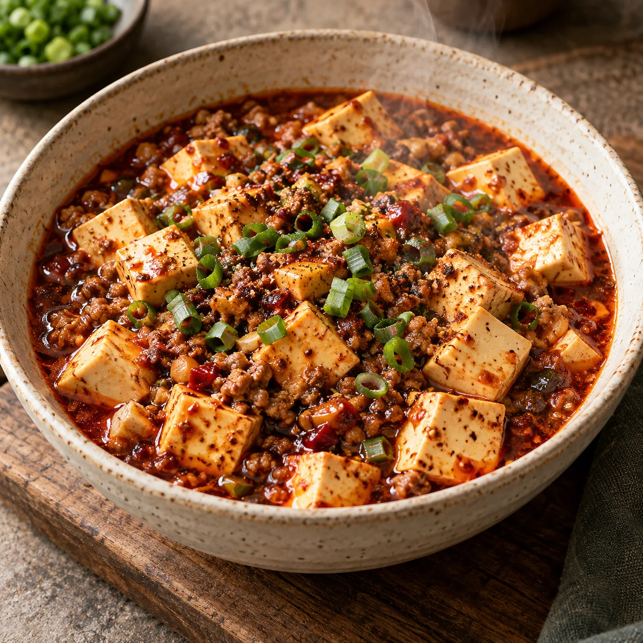 A comforting bowl of mapo tofu