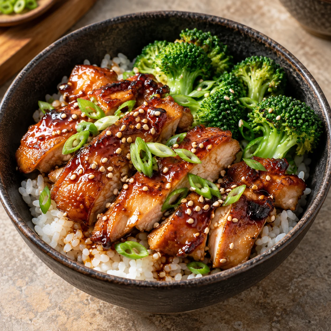 Teriyaki chicken and rice