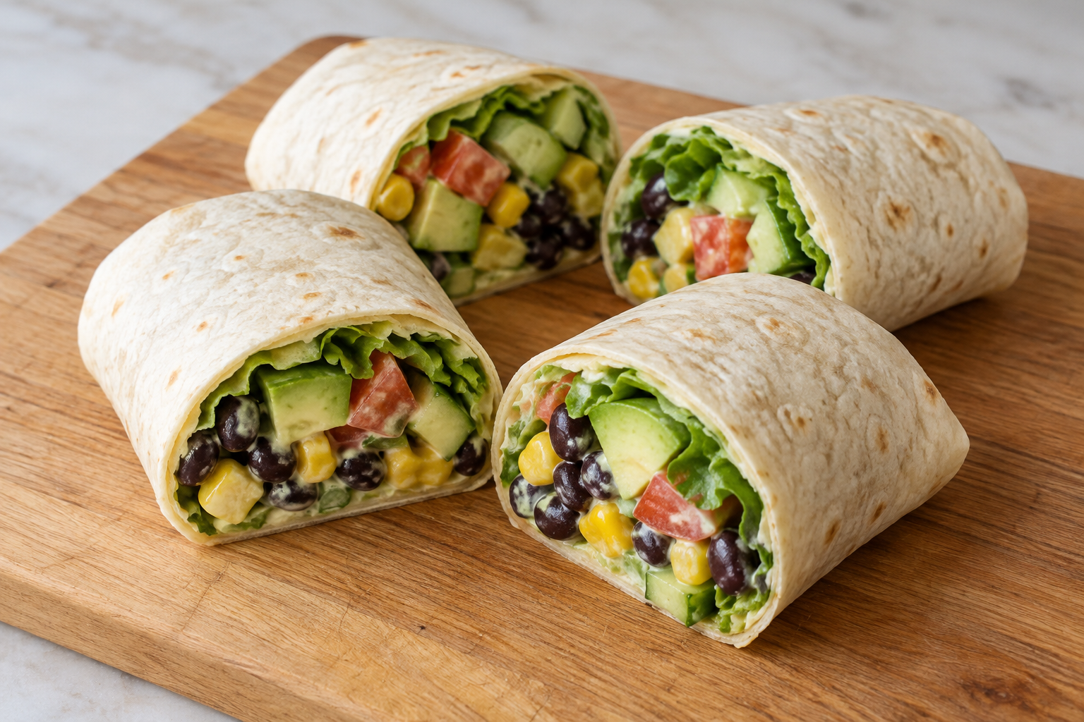 Mexican-Style Vegetable Tortilla Wrap