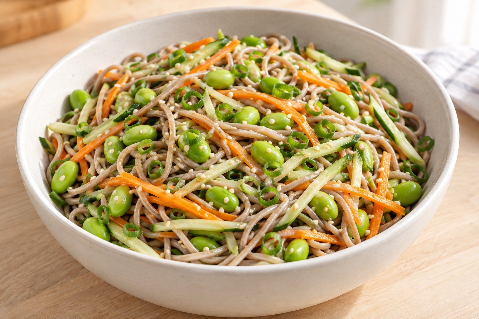 Edamame Soba Noodle Salad